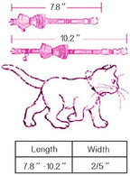 Adjustable Breakaway Cat Collar Set with Bell - 2 Pack (Black & Brown) for Neck Sizes 7.8-10.5 Inches