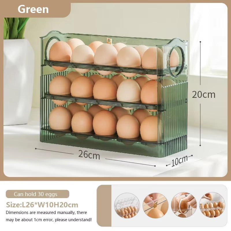 Egg Storage Organizer and Fresh-Keeping Case for Refrigerator - Kitchen Storage Solution