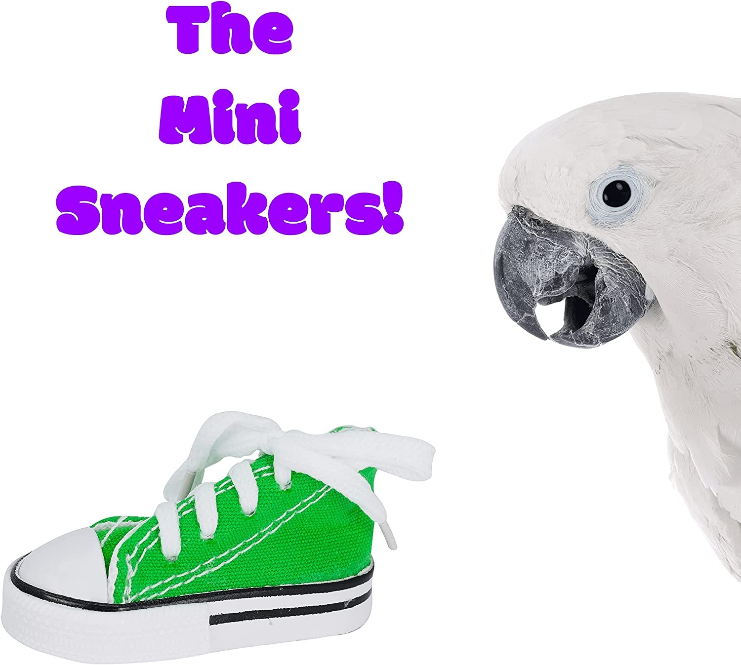 Colorful Cotton Sneakers for Parrots, Parrotlets, Budgies, and Cockatoos