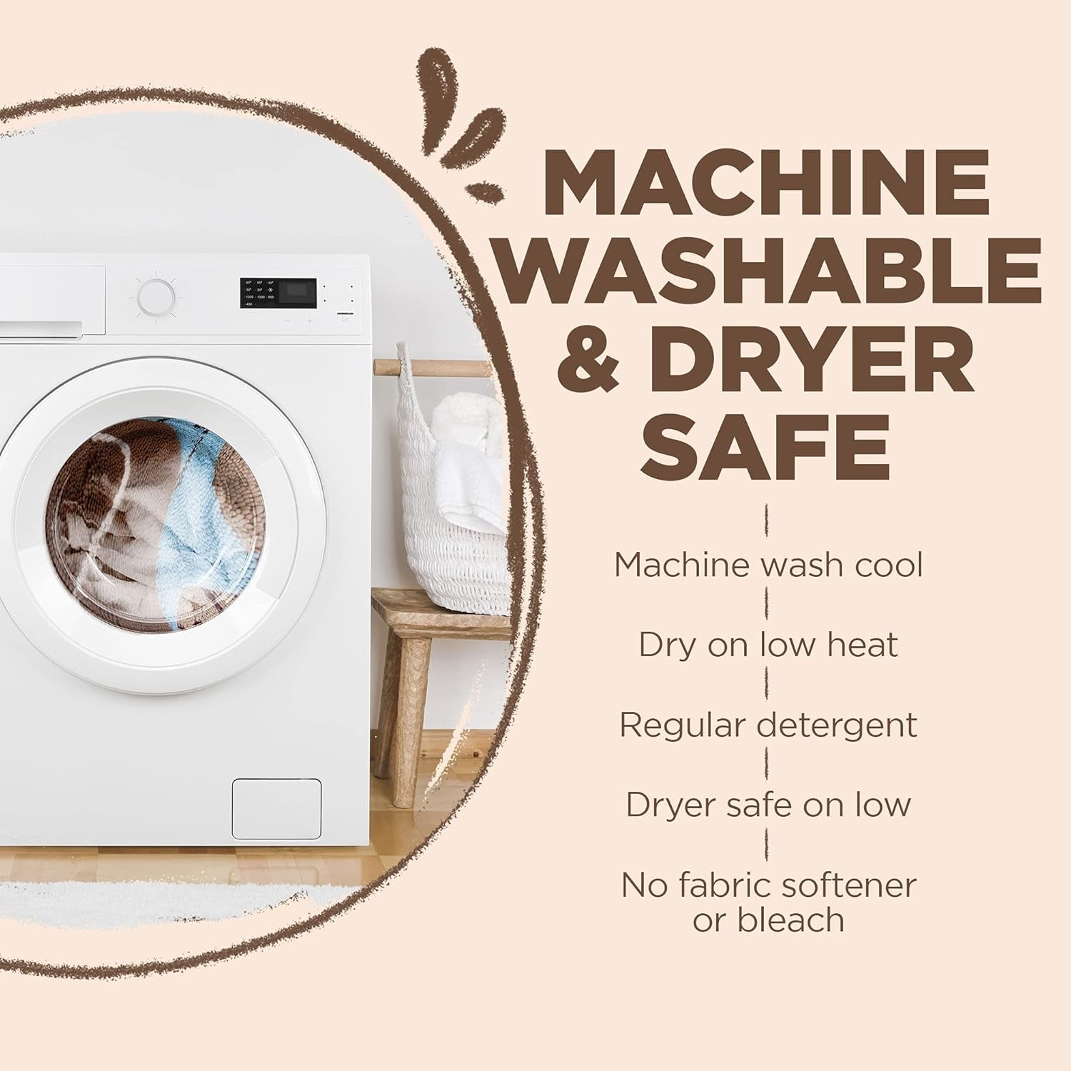 Soggy Doggy Super Shammy Microfiber Towel - Quick-Dry Dog Towel with Handy Pockets for Easy Drying & Paw Cleaning (Beige/Red Trim, 31” X 14”)