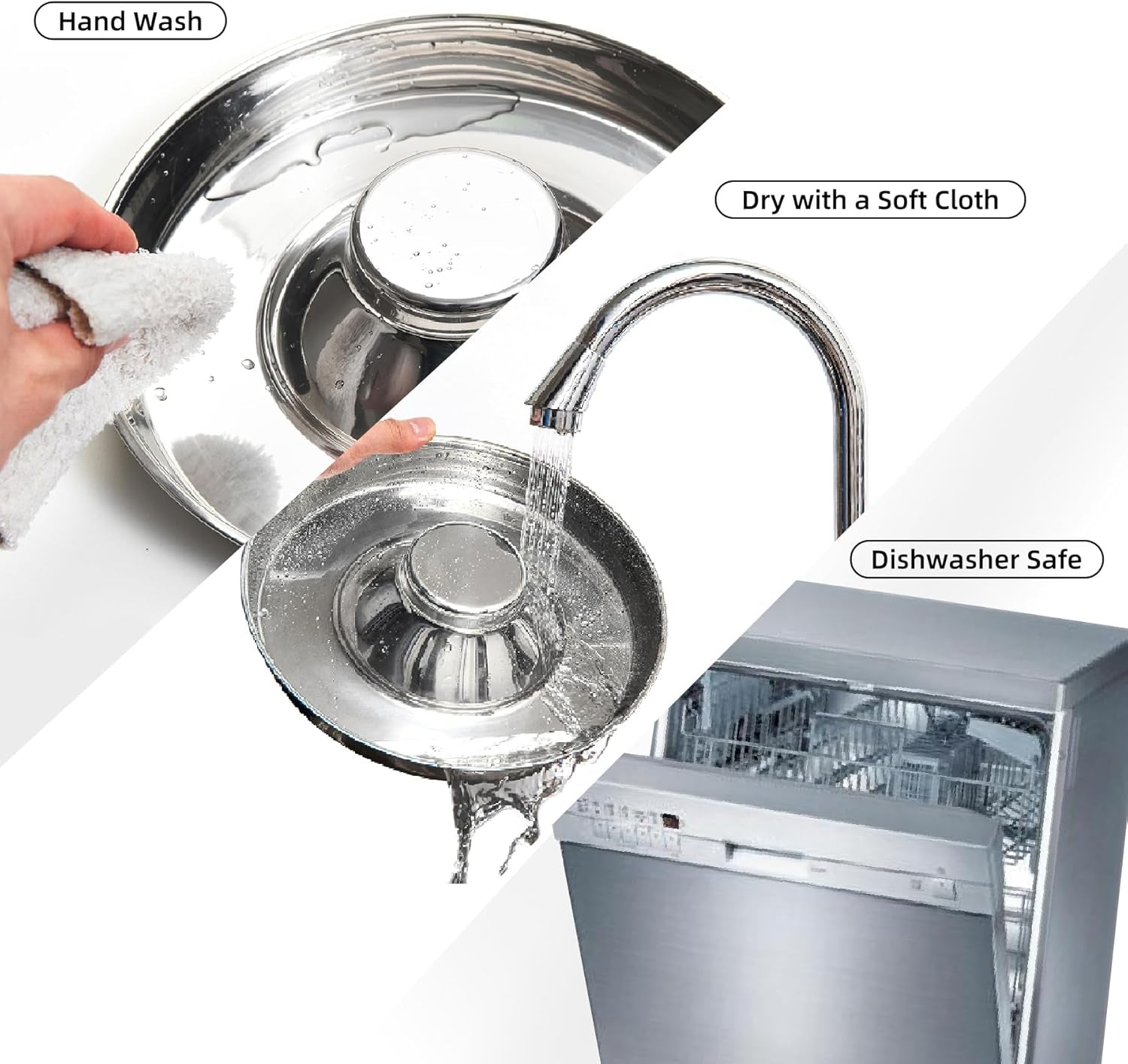 Premium Stainless Steel Dog Bowls - Set of 2 for Food and Water - Perfect for All Dog Sizes