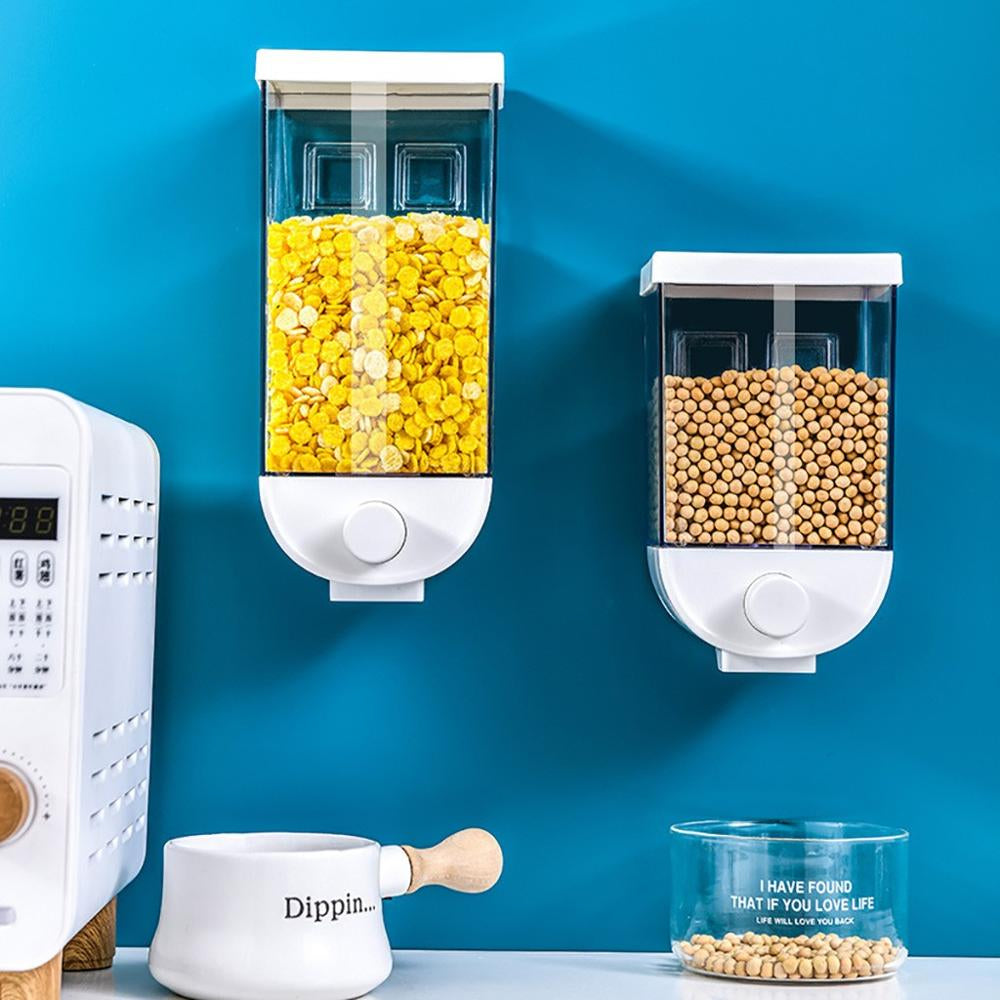 Wall Mounted Easy Press Cereal Dispenser  