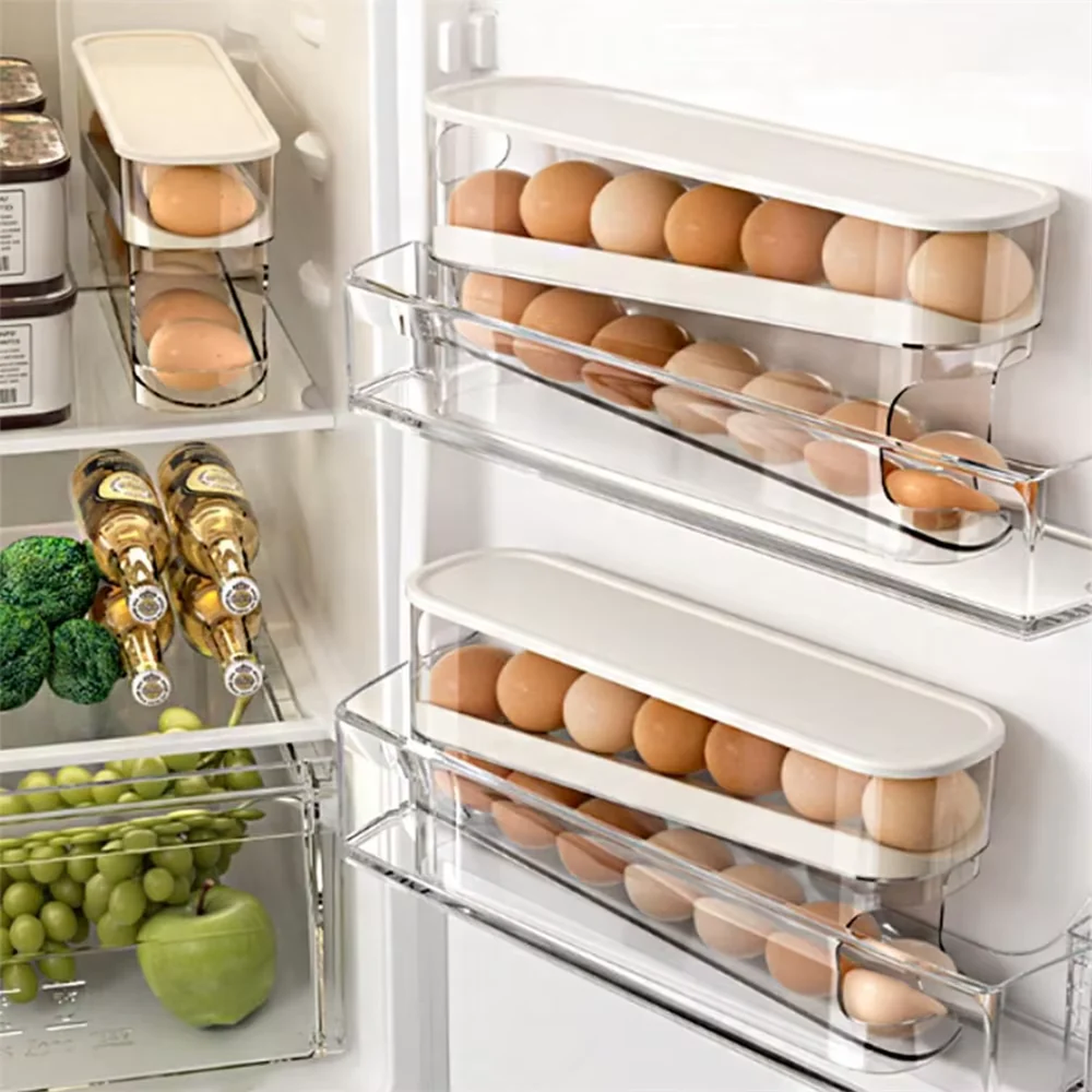 Space-Saving Rolling Egg Dispenser