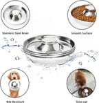 Premium Stainless Steel Dog Bowls - Set of 2 for Food and Water - Perfect for All Dog Sizes