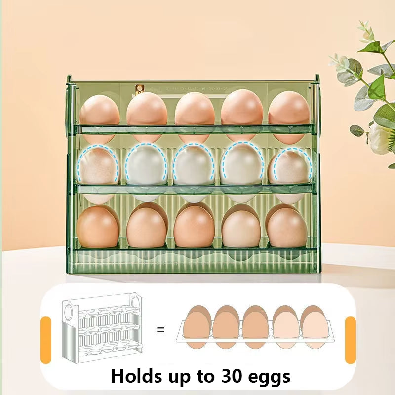 Egg Storage Organizer and Fresh-Keeping Case for Refrigerator - Kitchen Storage Solution