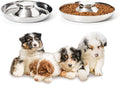 Premium Stainless Steel Dog Bowls - Set of 2 for Food and Water - Perfect for All Dog Sizes