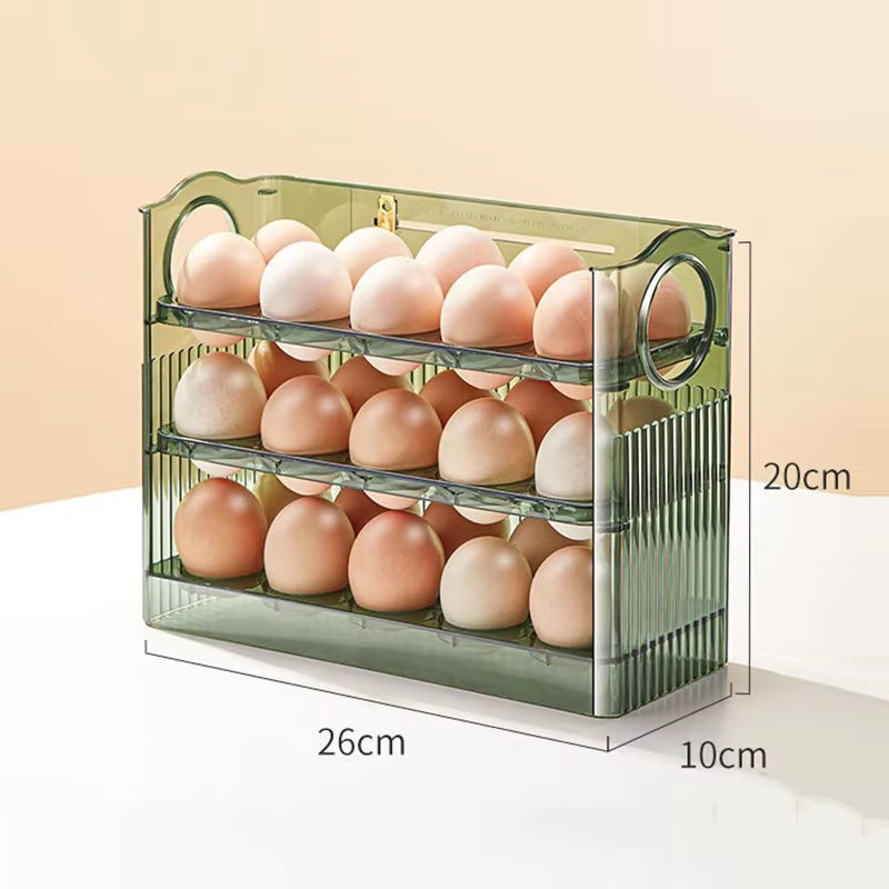 Egg Storage Organizer and Fresh-Keeping Case for Refrigerator - Kitchen Storage Solution