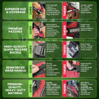 Professional Adjustable Service Dog Harness with Handle - 8 Size Options (XXXS to XXL) - Reflective Patch and Comfortable Mesh Design in Vibrant Red