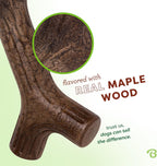 Maplestick Premium Real Wood Dog Chew Toy, Large Size, Made in the USA