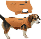 Professional Dog Coats with Integrated Harness for Small Breeds - Windproof and Insulated Winter Jacket with Storage Pockets - Bright Beige, Size M