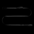 Reflective Dog Leash for Medium to Large Breeds, K9 Training Walking Lead with Dual Handles and Heavy-Duty Auto-Lock Metal Clasp (6ft, Black)