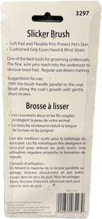 Ergonomic Slicker Brush for Cats - Effective Shedding and Undercoat Removal with Compact Design