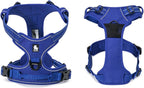 Adjustable No-Pull Reflective Dog Harness - Comfortable Control Vest in Royal Blue, Size L for Ultimate Comfort and Safety